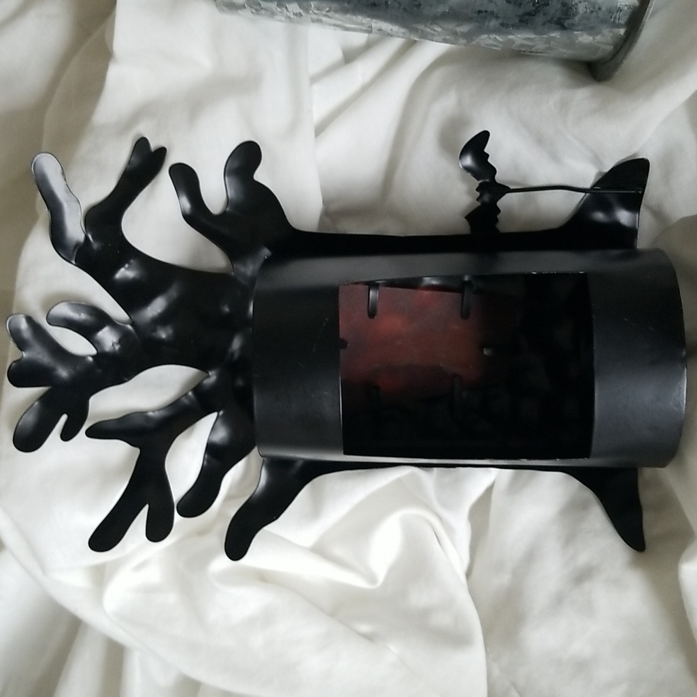 Spooky Halloween Candle Holder Set Of 2 Gothic Fall Home Decor Interior COPY🇺🇦 - Picture 8 of 12